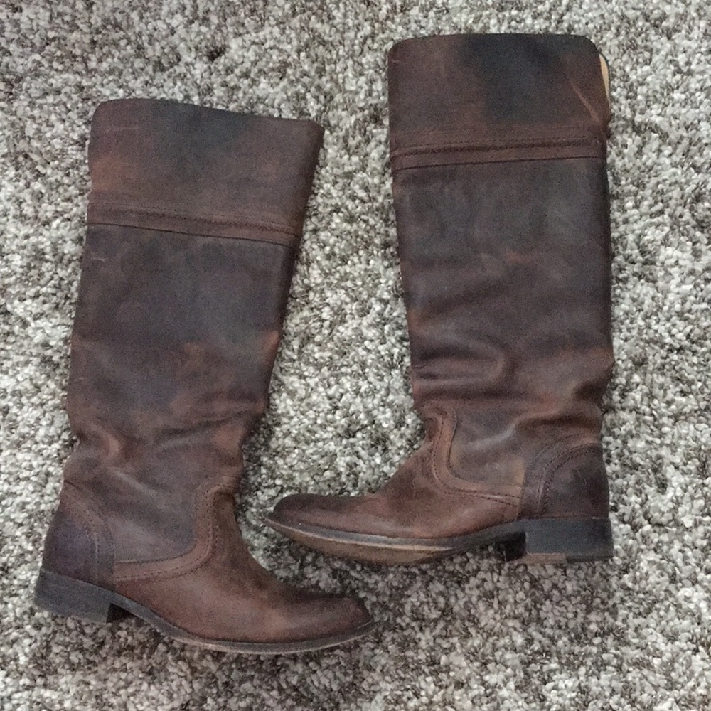 Tall Brown Frye boots